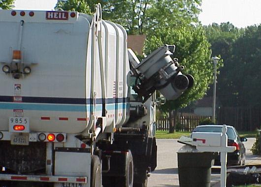 City of Hampton recycling truck