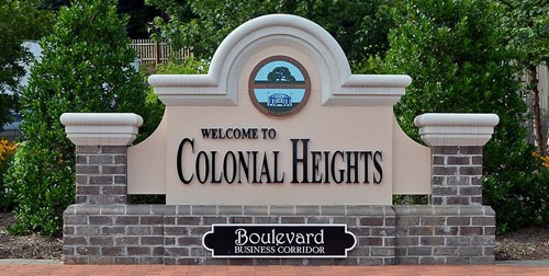 Colonial Heights VA sign