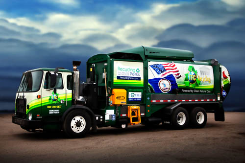 Virginia TFC recycling truck
